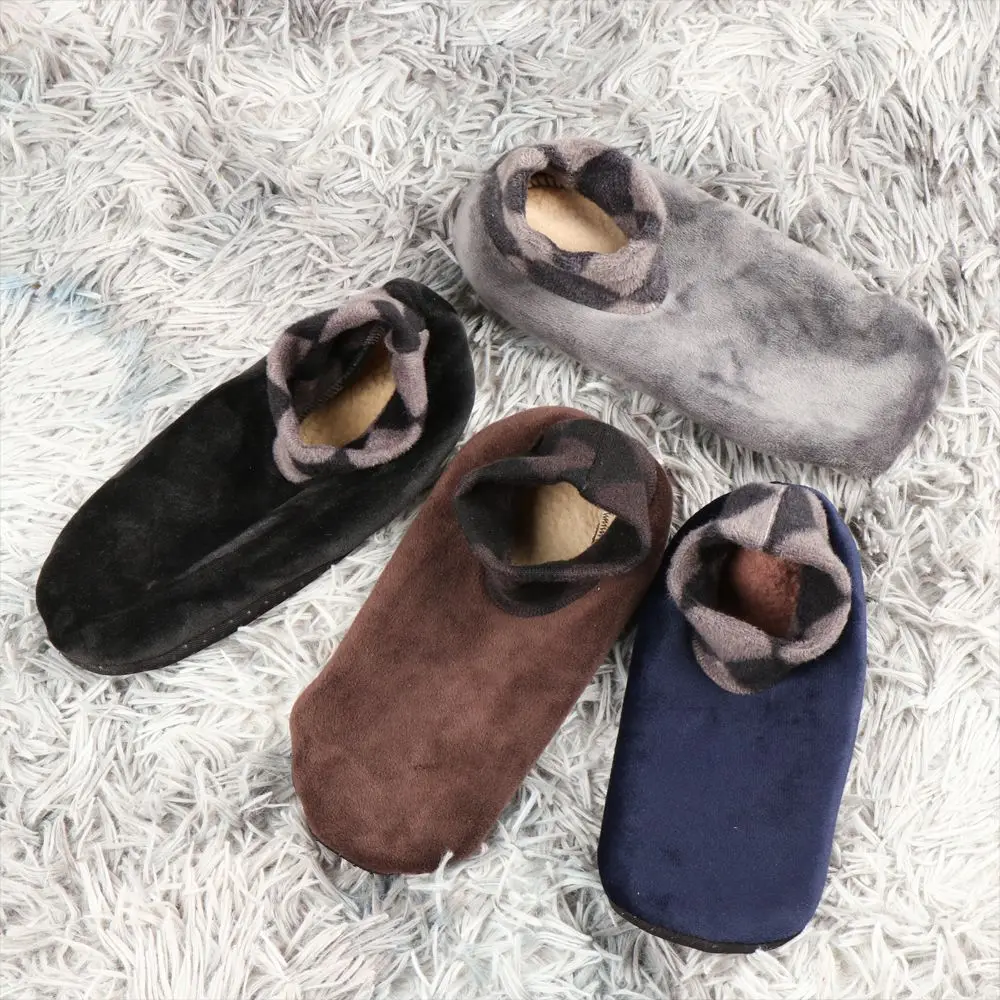 موضة رشاقته السرير جورب مكافحة زلة Sockings شتاء دافئ رشاقته السرير جورب مرونة المنزل جوارب يمكن السير بها على الأرض رجل