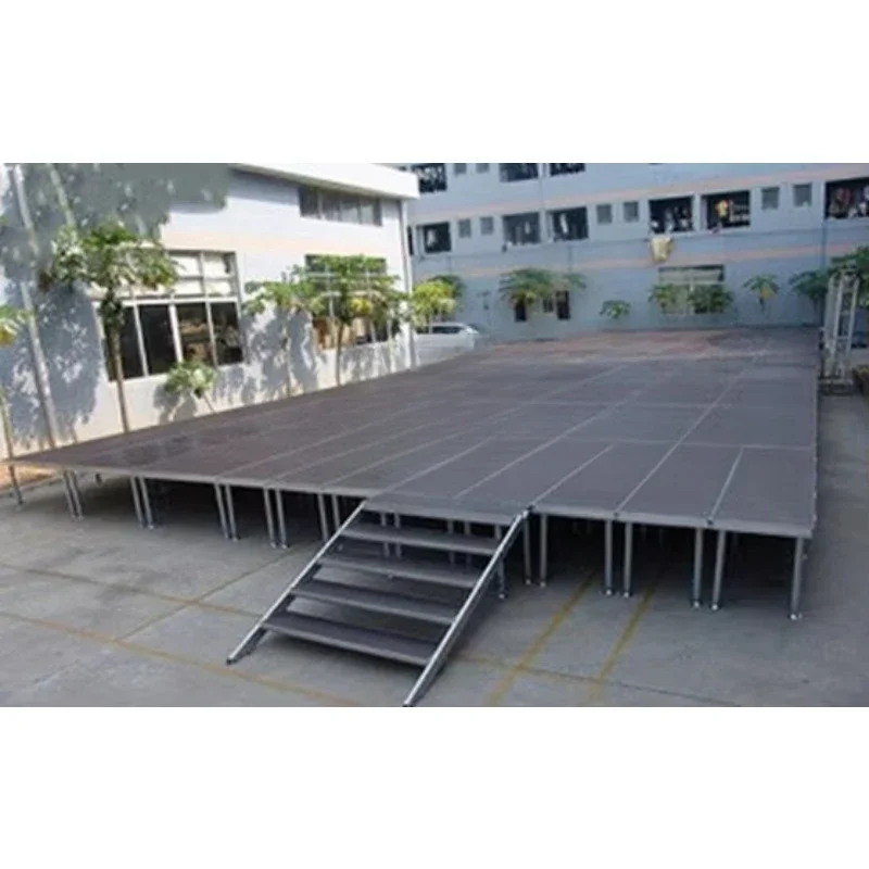 set up portable aluminum stage platform catwalk event stages