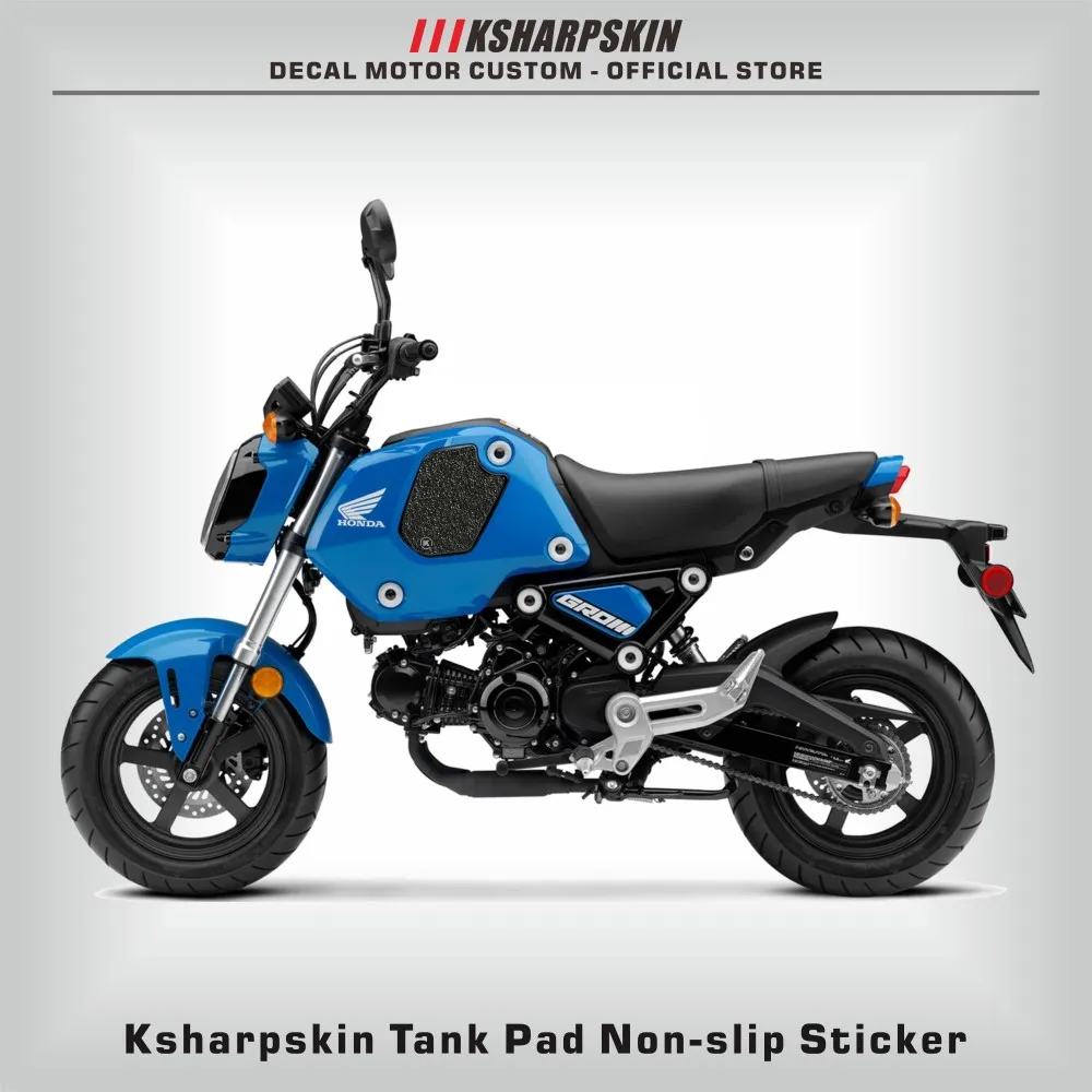 Moto protezione pad serbatoio grip serbatoio carburante pad adesivo benzina ginocchio trazione lato decalcomanie antiscivolo per HONDA GROM 2021-2024