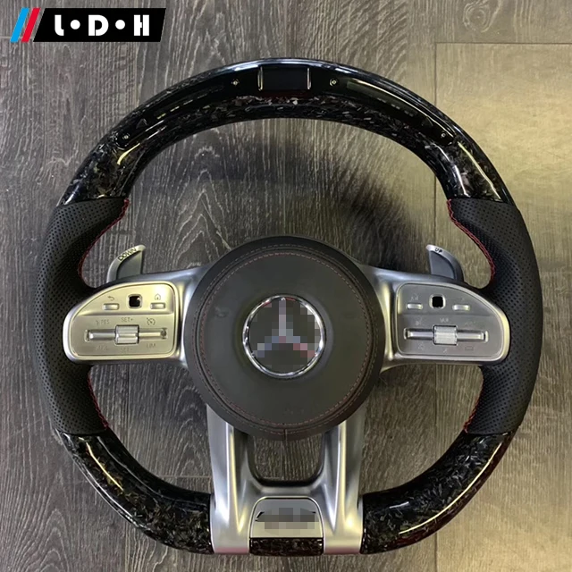 

For Mercedes Benz Range Carbon Fiber amg Steering Wheel with LED Customized