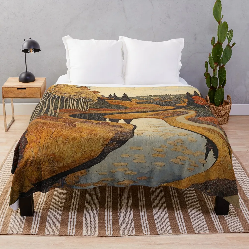 Autumn Throw Blanket halloween Custom Blankets