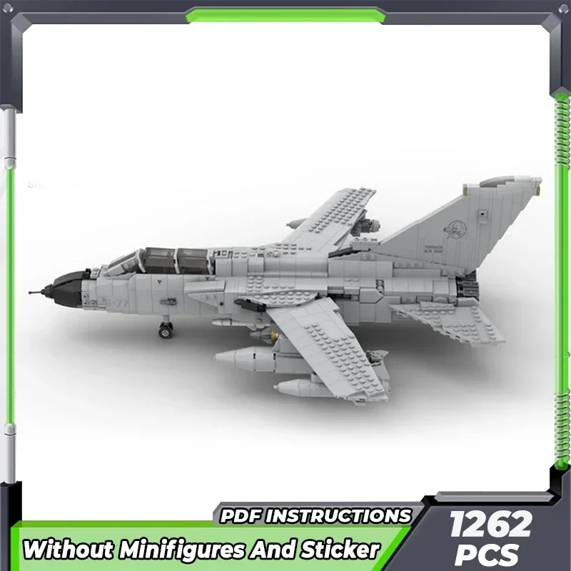 Moc Building Bricks Military Fighter Model Tornado Fighter Technology Modular Blocks Gifts Toys For Children DIY Sets Assembly