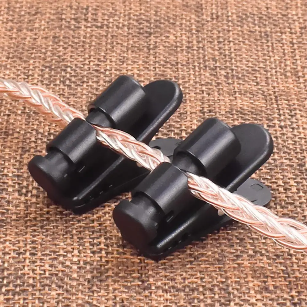 Kopfhörer kabel Organizer verstellbarer Kopfhörer kabel clip mit 360-Grad-Drehung für sichere Anti-Lost-Management-Lösung