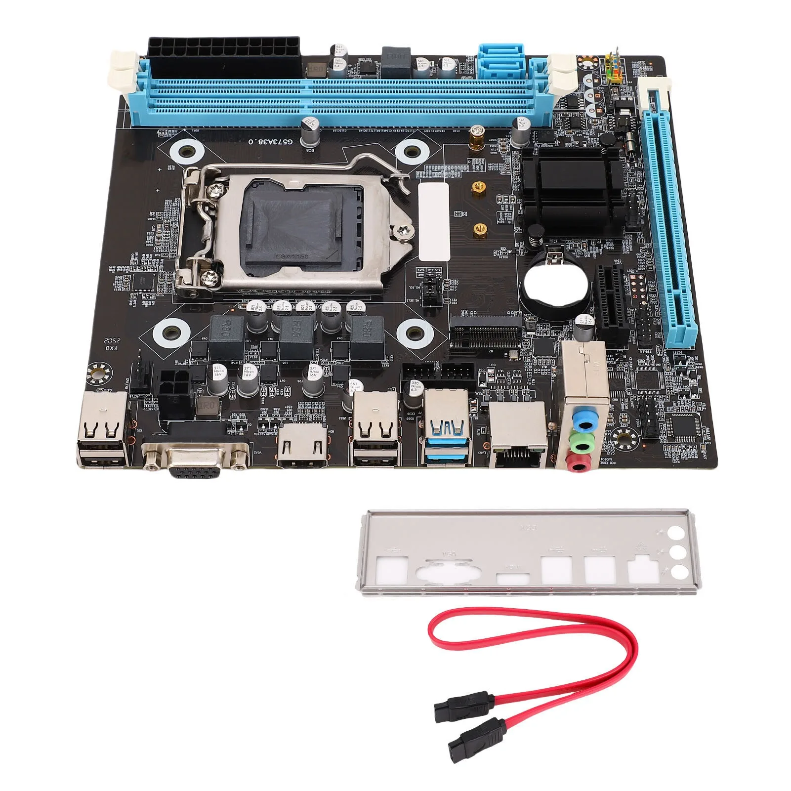 

Материнская плата компьютера SATA 6 Гбит/с, двухканальная DDR3 LGA 1150 ATX H81, высокоскоростная материнская плата M.2 NVMe NGFF для настольных ПК