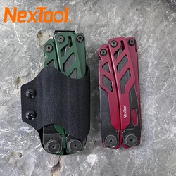 Nextool Flagship Pro-Alicates plegables multiherramienta 16 en 1, tijeras portátiles para exteriores, herramientas de mano EDC, rojo/verde