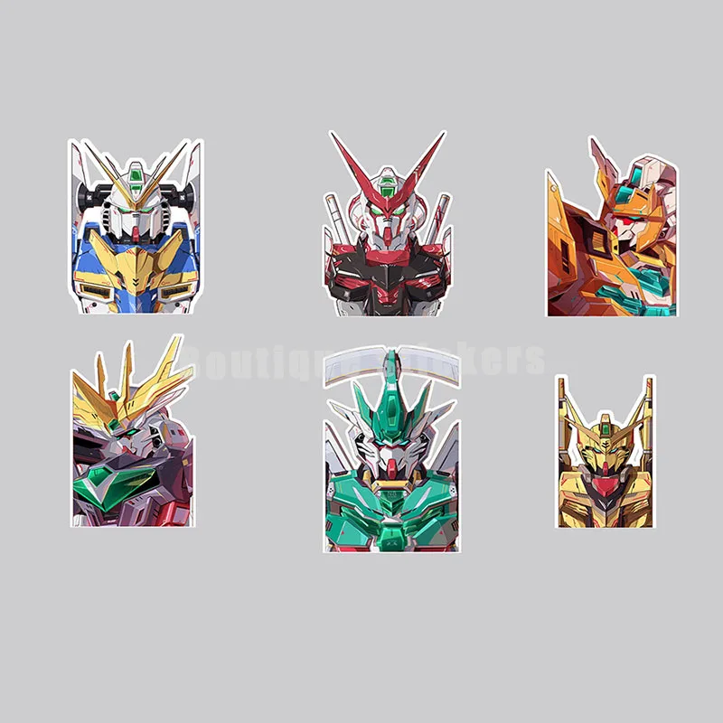 Creative Auto Body Sticker Mobile Suit Gundam Motorfiets Reflecterende Auto Sticker Case Brandstoftank Deksel Sticker