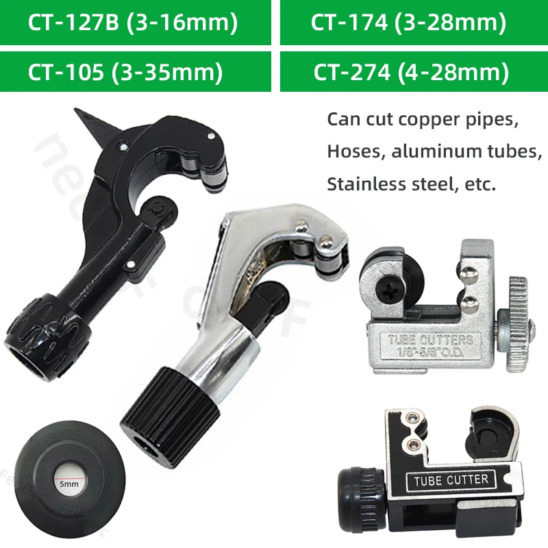 Bearing-type Pipe Cutter Rotary Manual Device Pvc Air Conditioning Copper Pipe Stainless Steel Corrugated Pipe Cutter Tool