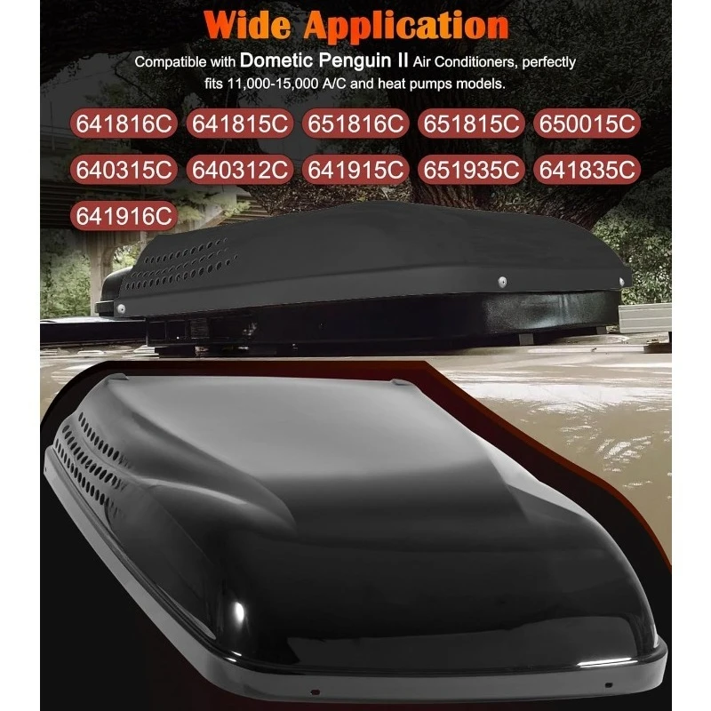 3314471.003 كفن بفتحات تهوية لمكيف الهواء RV لـ Dometic Penguin II، متوافق مع 11,000-15,000 مكيف هواء ومضخات حرارية