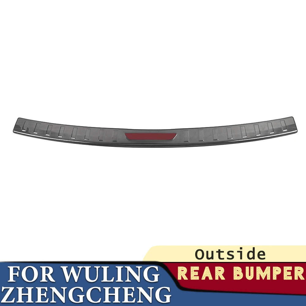 

Trunk Bumper for Wuling Zhengcheng 2021-2024 Car Accessories Stainless Rear Fender Protector Sill Pad Cover Sticker Decoration