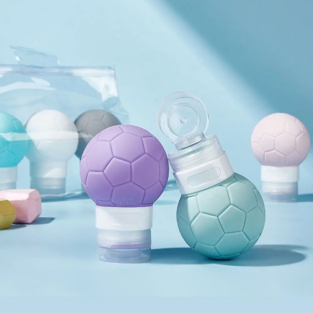 Soccer Ball Shaped Cosmetic Sample Organizer Leakproof Storage Travel Bottle Refillable Bottle Fragrance Vacuum Containers