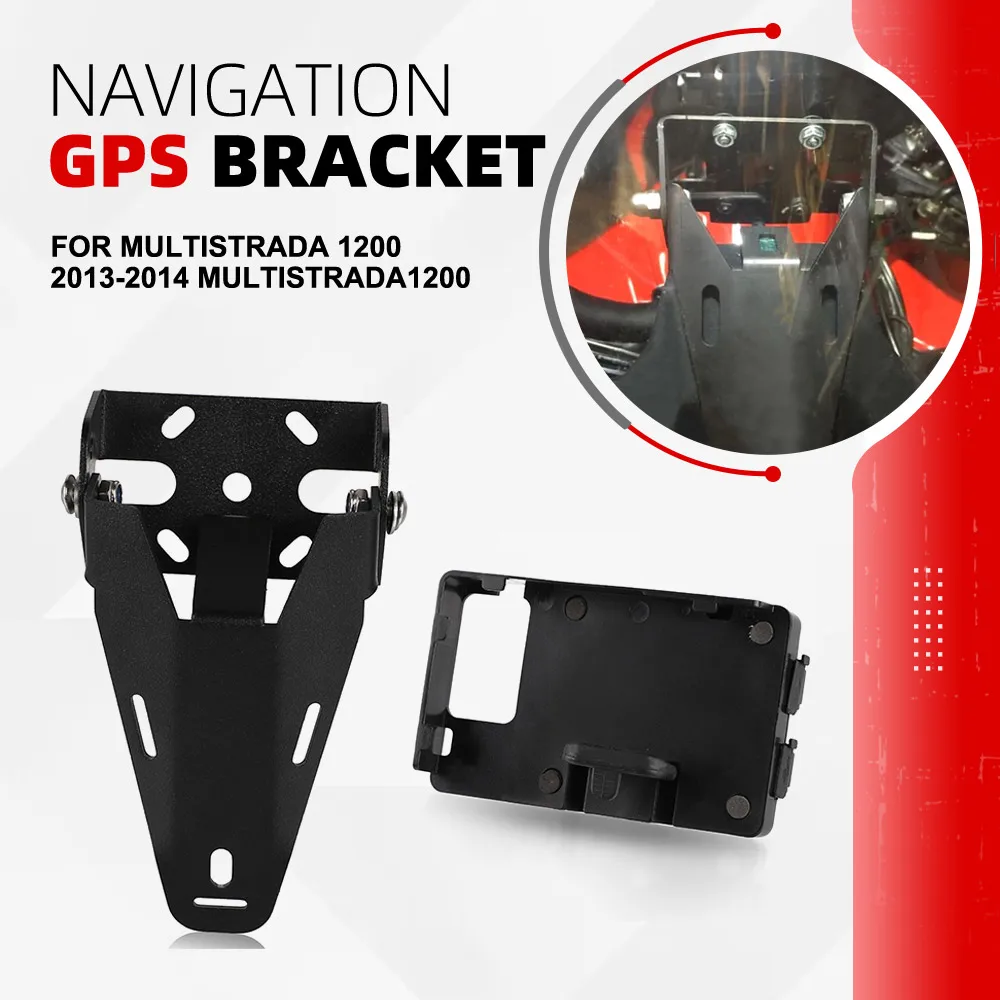 

Кронштейн для крепления GPS-навигатора для мотоцикла DUCATI MULTISTRADA 1200 2013-2014, держатель для телефона и навигатора