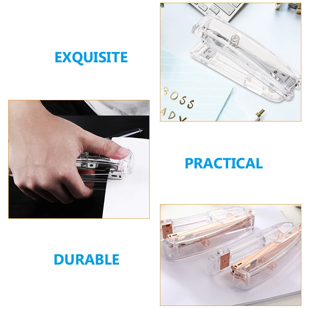 Staple Book Stapler Heavy Duty Small Compact Staplers Office Mini ห้องเรียนโต๊ะ