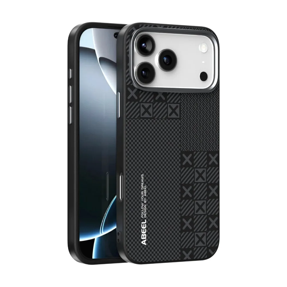 高品質カーボンファイバー製スリムワイヤレス充電対応ケース iPhone 17 Pro Max用 合金カメラフレーム 耐衝撃保護タフカバー