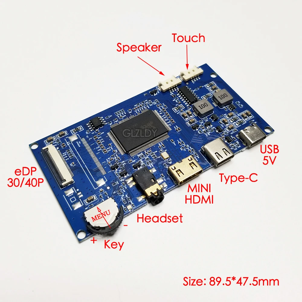 For iPad 3/4 9.7 Inch LP097QX1-SPA1 LTL097QL01 DIY IPS 2K LCD Display Screen Monitor Control Driver Board Digitizer Touchscreen