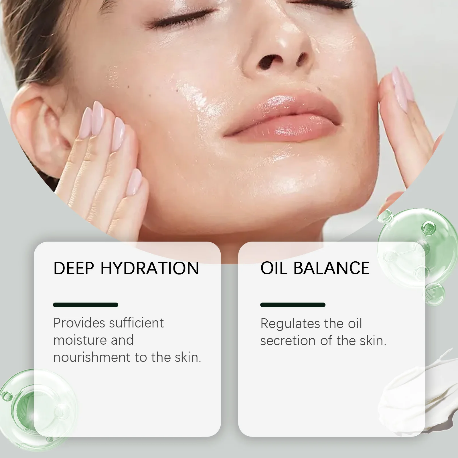 Feuchtigkeitsspendendes, feuchtigkeitsspendendes Gesichtsgel, Anti-Aging, hellt feine Linien auf, feuchtigkeitsspendend, strafft, Lifting, verbessert den Teint, Hautpflegecreme