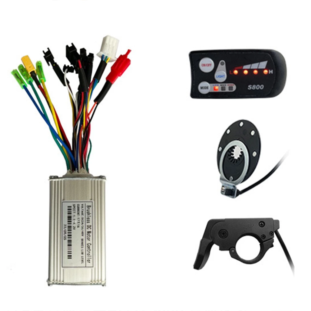 24V 36V 48V 250W 350W E-Bike LCD Display Meter S800 LCD Display 17A Three-Mode Sine Wave Controller-AA85