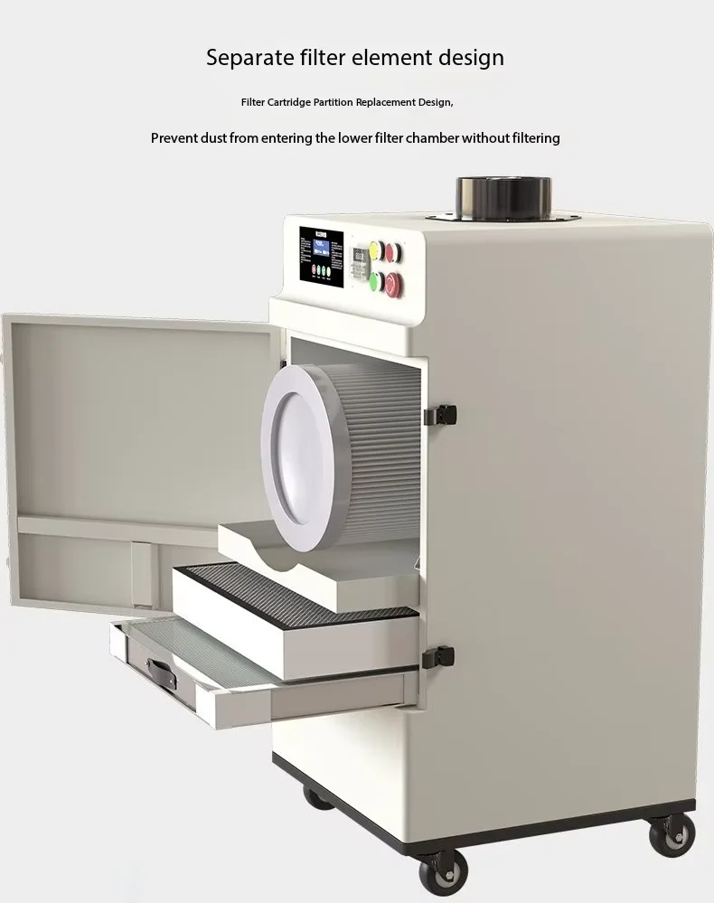 Grinding Welding Dust Collector  Industrial Smoke and Fume Extractor with 3 Stage Filters
