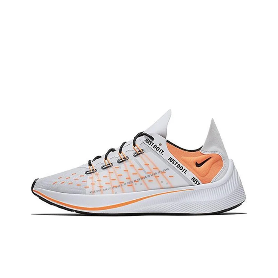 Nike EXP X14 Running Shoes Men's Low Top White/Orange/Gray AO3095-100
