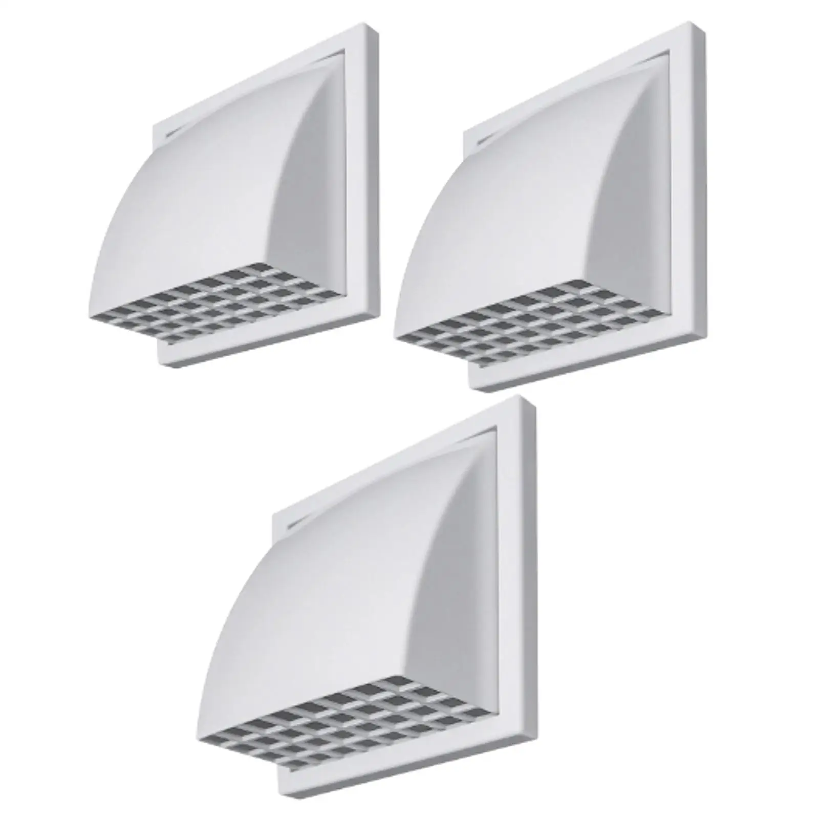 

Exhaust Hood Vent with Rain Cover Portable Easy to Install Wall Vent Cover Vent