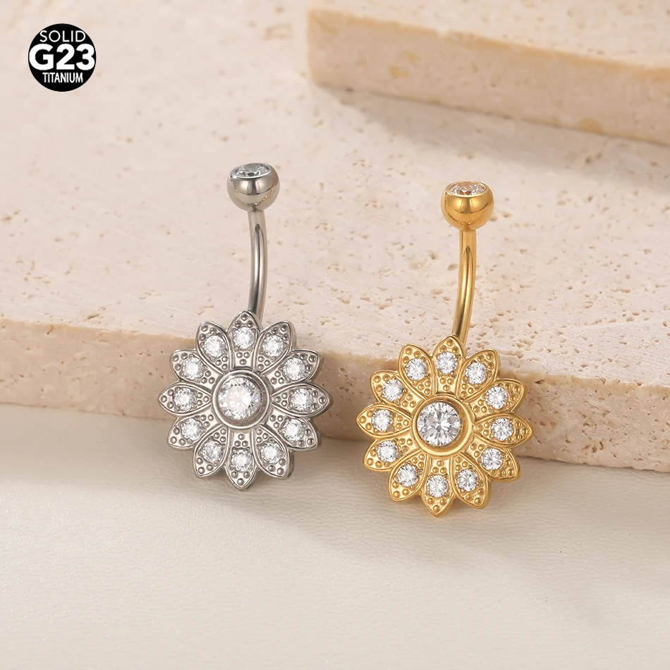 1Pc Titanium Cz Flo…