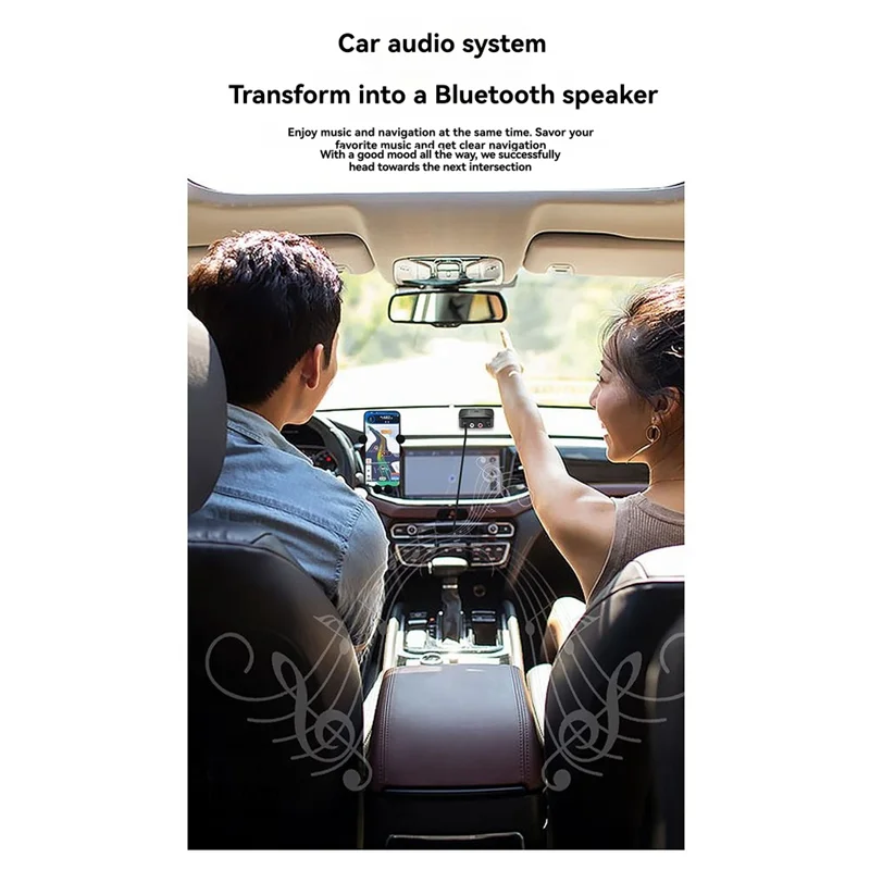 N01R-For Bluetooth 5.4 Receiver Audio Conversion Adapter Type-C AUX 3.5Mm For Modified Audio Amplifier