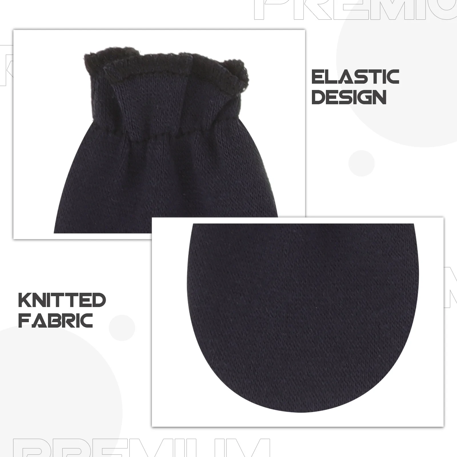 

3Pairs Baby Anti Scratch Gloves Newborn Mittens Knitted Fabric Soft Breathable Infant Mittens for Newborn Boys Girls Skin