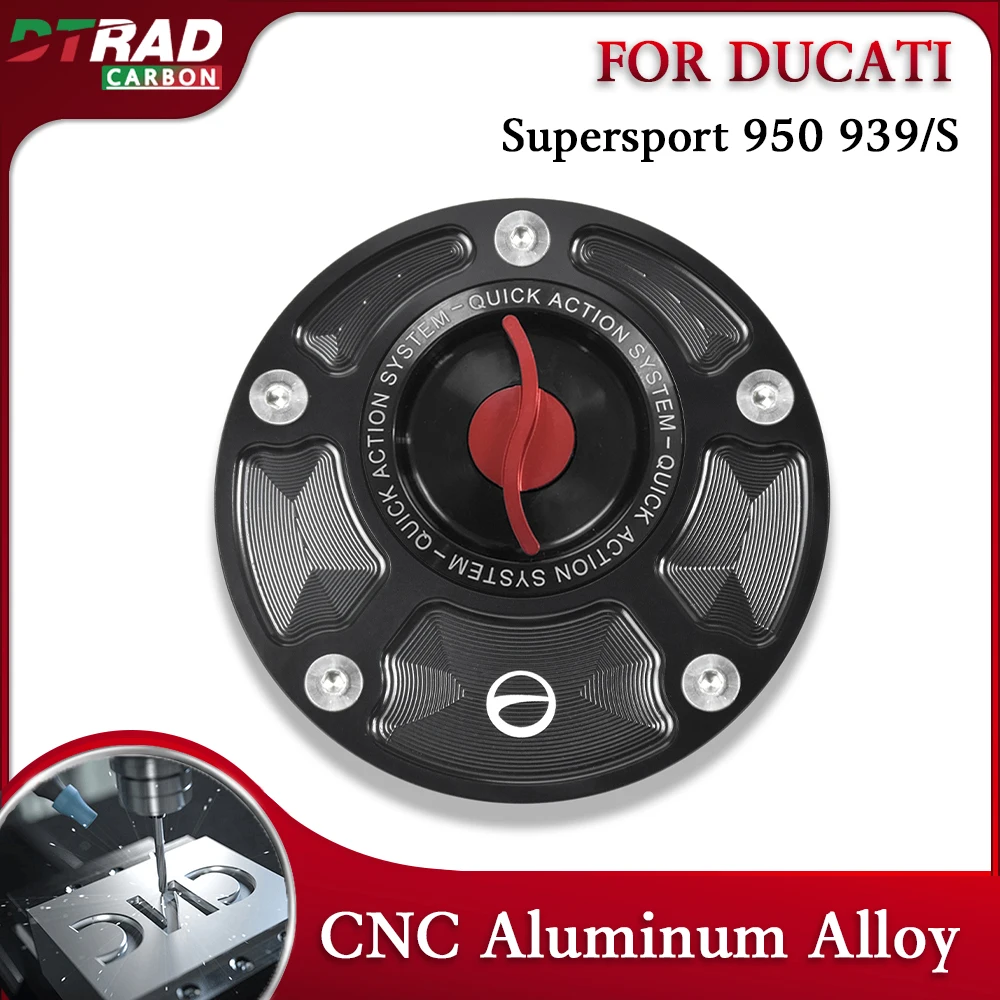 

For Ducati Supersport 950 939/S 600-1000 Series CNC Keyless quick-release Oil Tank Cover Action Fuel cap Motorcycle Accessories
