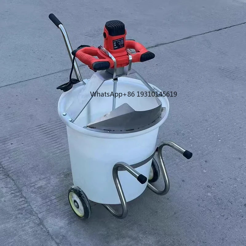 

70L 3000W Mixer for Thick Layer Gypsum Self-Leveling Cement, 6 Speed Adjustable Heavy Duty Concrete Mortar Mixer