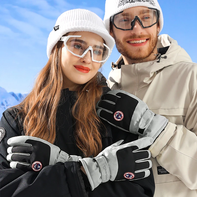 PHMAX Winter Gloves Unisex Women Men Winter Warm Thick Touch Screen Skiing Outdoor Cycling Glove  Antislip Full Finger Gloves