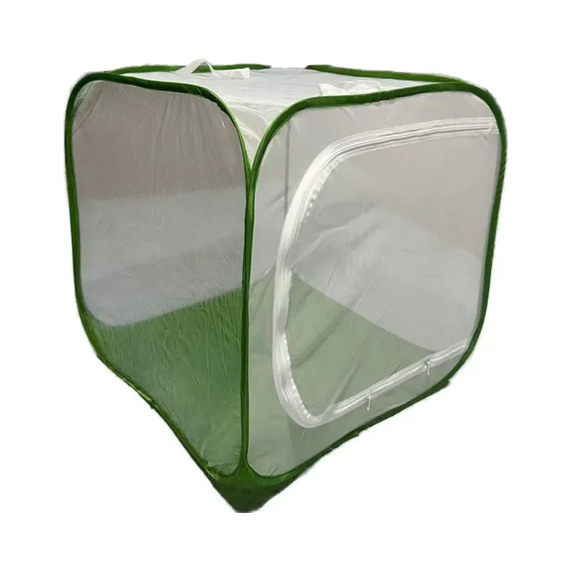 for 60x60x60cm Solid Steel Wire Breathable Zipper Insect Pet Cage Foldable Greenhouse Design Butterfly Cage