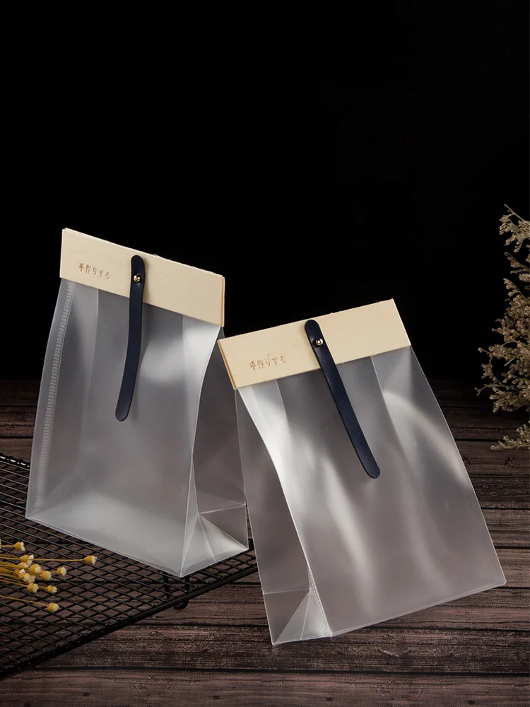 

на заказ. [1501 Покупки] Снежинка Хрустящая нуга Ириска Упаковочная сумка для выпечки печенья Прозрачная стоячая сумка Деревянная карта P