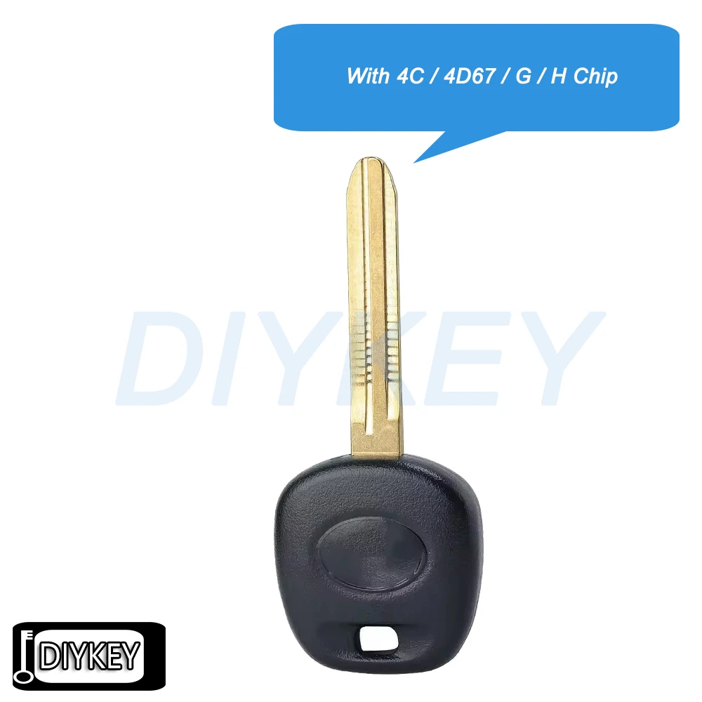 

С чипом 4C/4D67/G/H OEM Uncut TOY43 Blade Transponder Ignition Chip Key для Toyota Camry Prado Corolla Hilux Fortuner