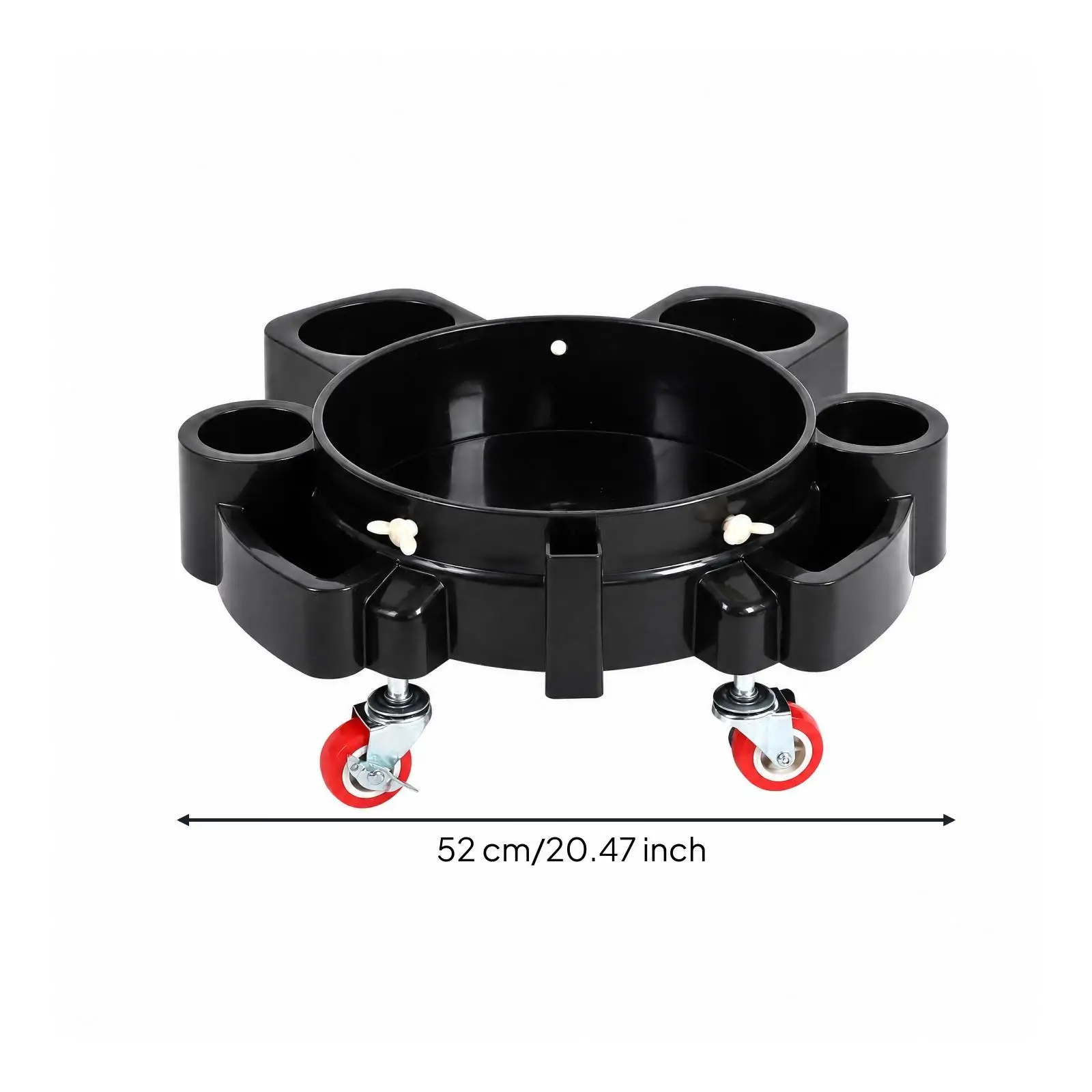 Rolling Car Wash Bucket Workstation with Swivel Wheels for Garage Tool Storage Caddy