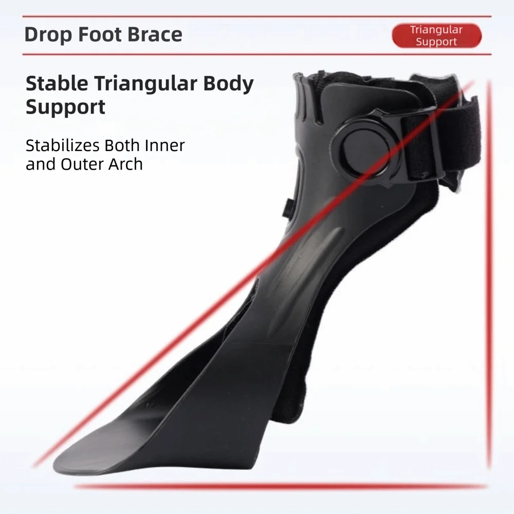 Lightweight AFO Foot Drop Brace Invisible Varus Foot Correction Ankle Brace Support Adjustable Buckle Improve Gait