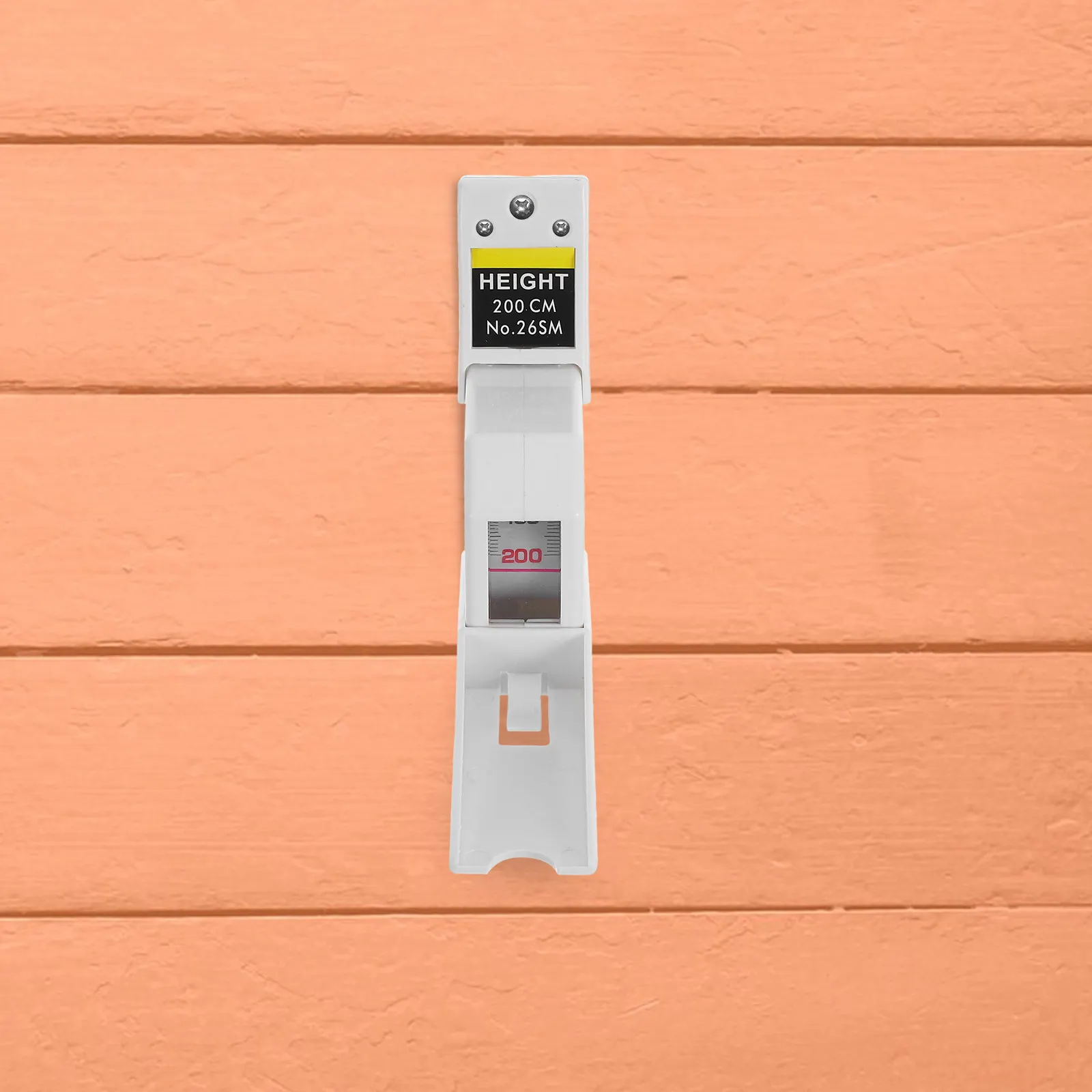 Retractable Wall Mounted Height Meter 2M Metal Measuring Tape for and Adults Growth Chart High Precision 0.1cm Floor Saving