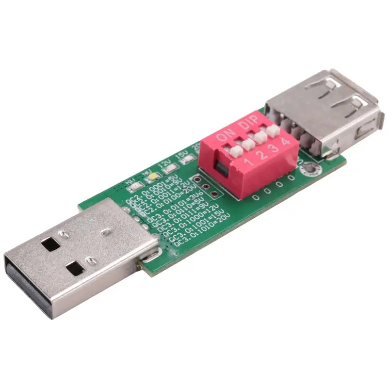LLCS-QC3.0 Decoy QC Adapter Tester Board For QC2.0 QC3.0 Qualcomm Fast Charge Fixed Voltage Test Board