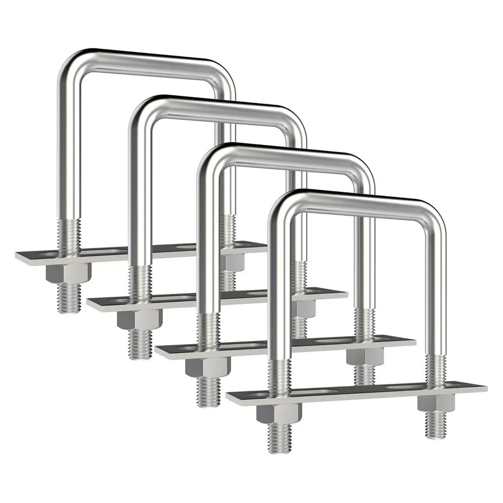 

Набор из 4 U-образных болтов из нержавеющей стали, внутренняя ширина 60 мм, длина 100 мм, M10 с гайками, подходят для E-Plates, автомобилей, прицепов и т.д.