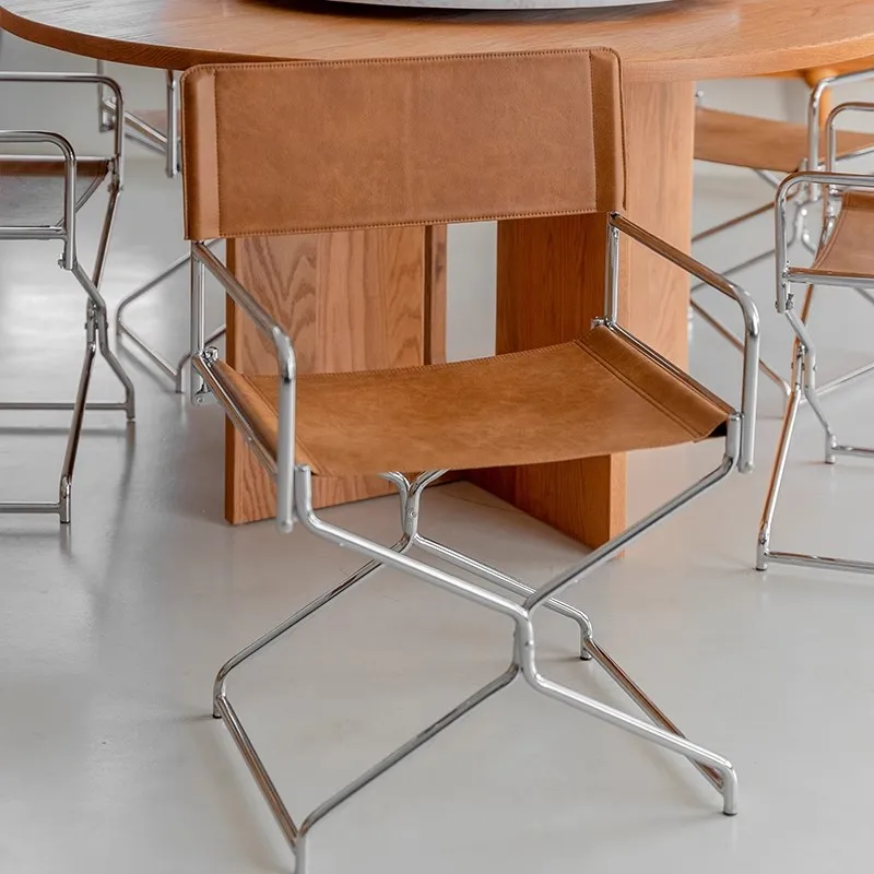 

Simple Dining Chairs Nordic Modern Foldable Chairs Portable Multifunctional Designer Chair Household Comfortable Relax Armchairs