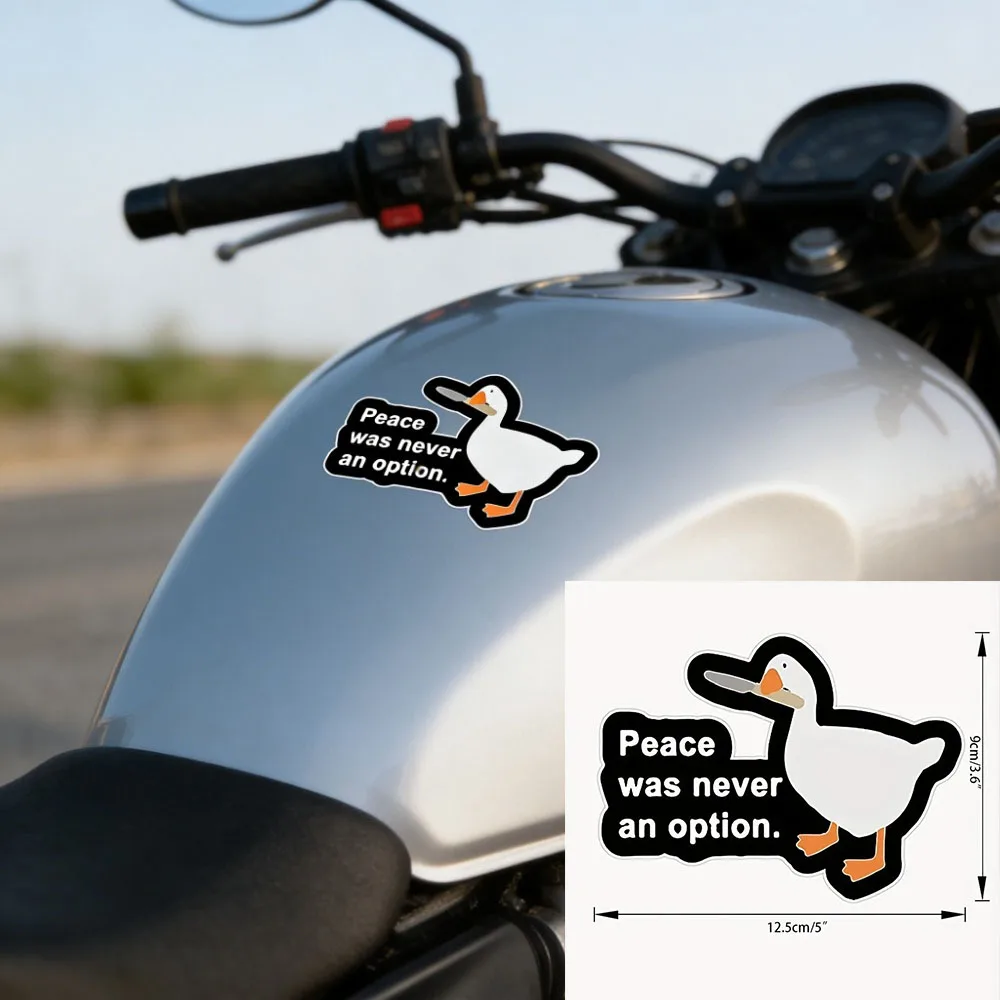 10Pcs Duck Creative Pattern Waterproof Car Decoration Reflective Personality Modified Car Motorcycle Sticker