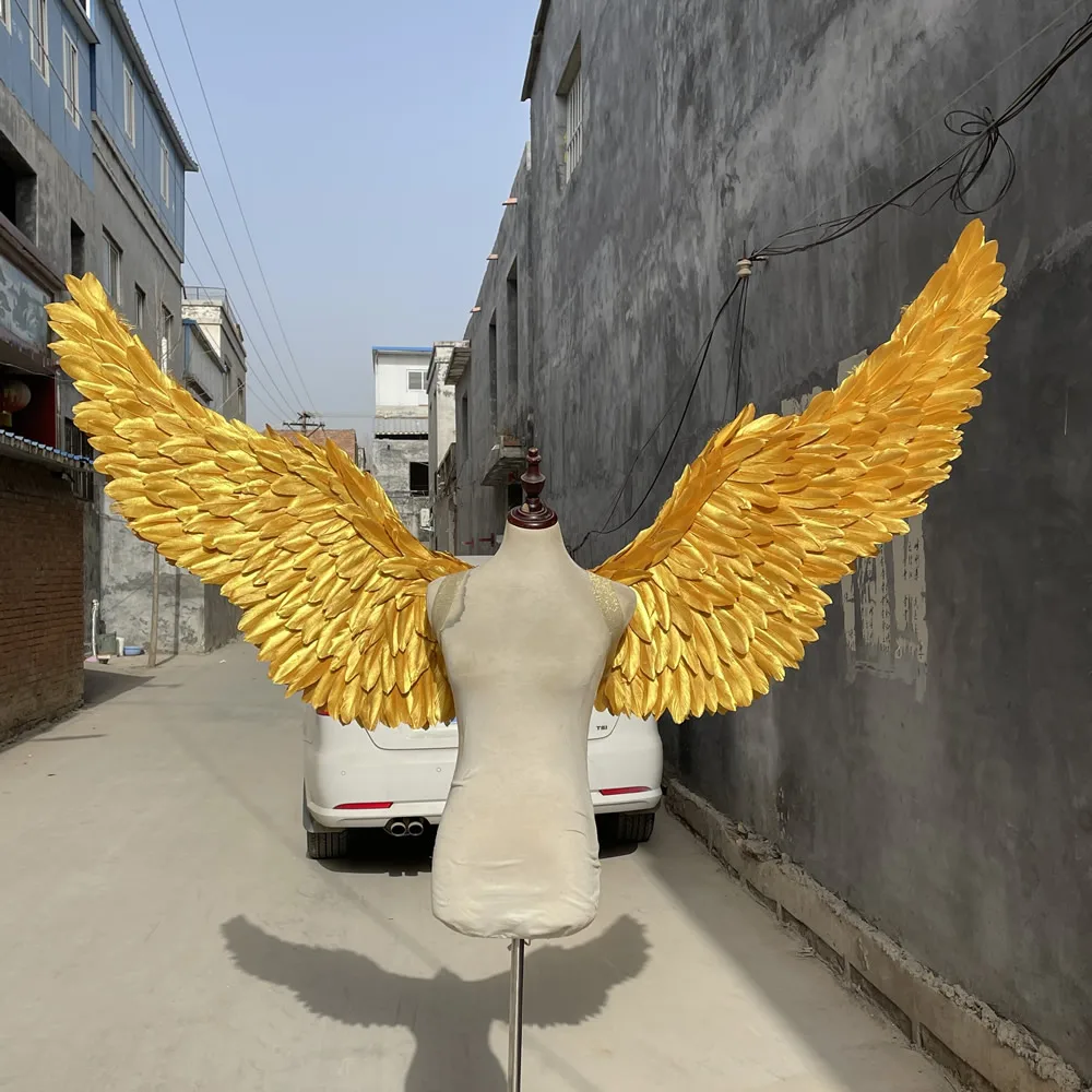 Fashion props for wedding party Decoration Adults large Feather Angel wings Orange purple white black each wings 100cm