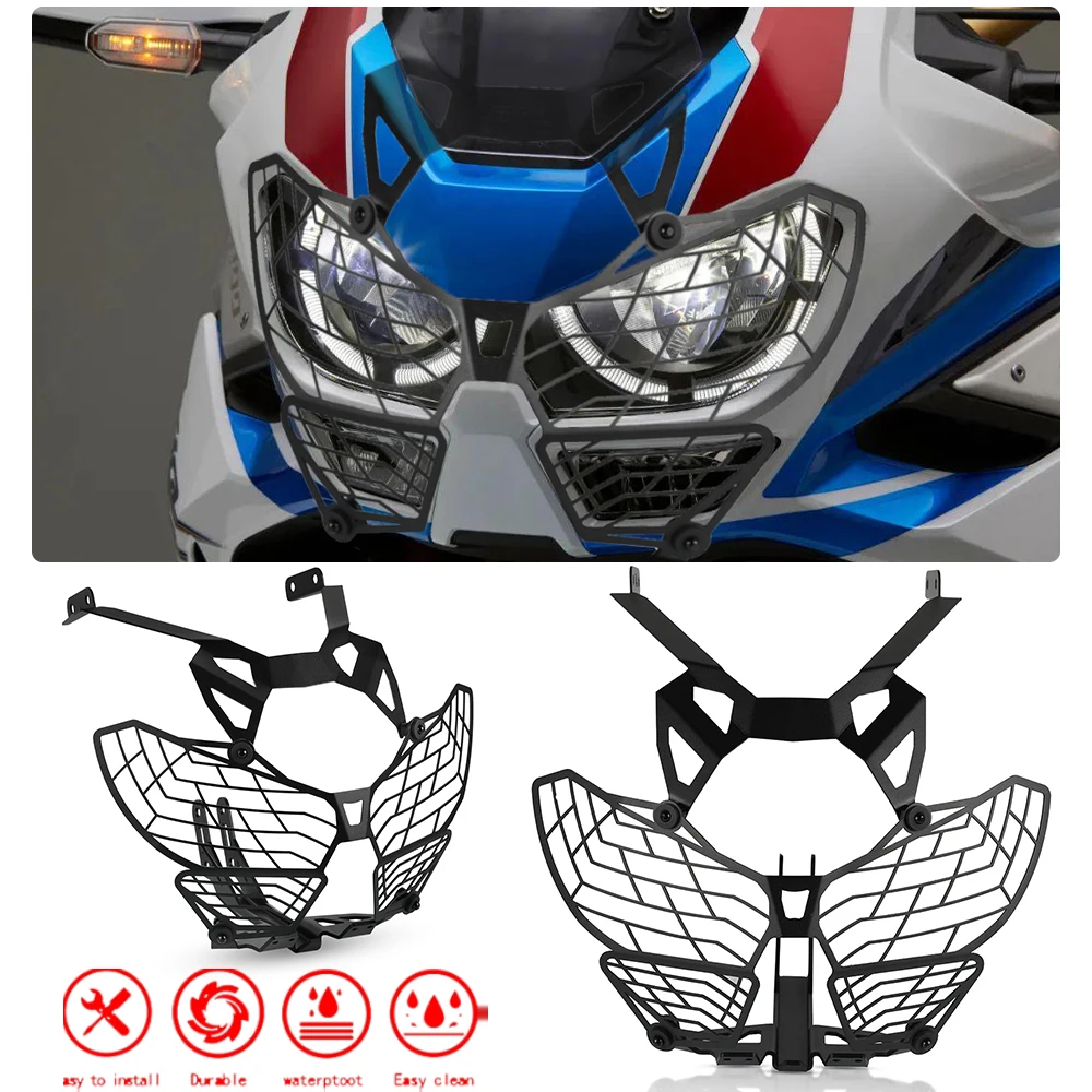 Motorfiets VOOR Honda CRF1100L Afrika Twin 1100 Adventure Sport 2019-2024 Accessoires Koplamp Grill Guard Cover Bescherming