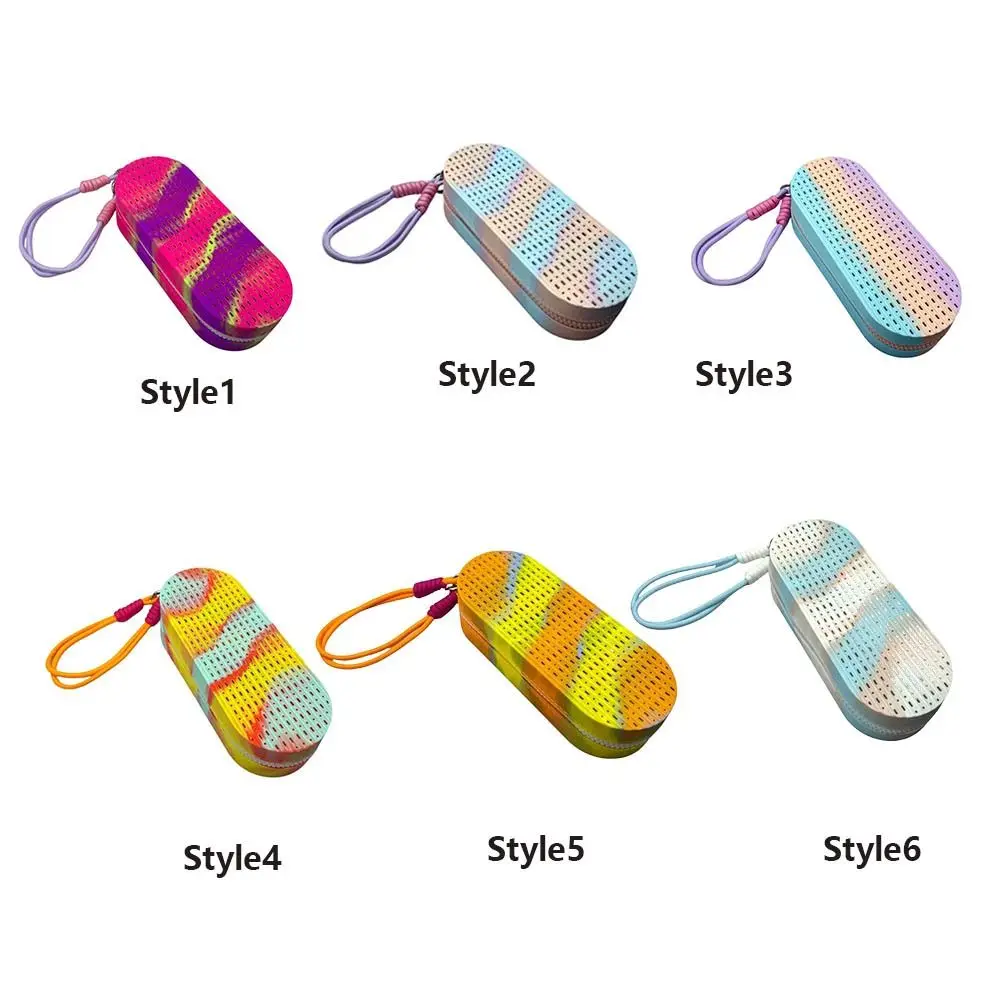 

1 Pc Silicone Glasses Protection Box Double-sided Swimming Goggles Boxes Large -capacity Swim Goggle Case