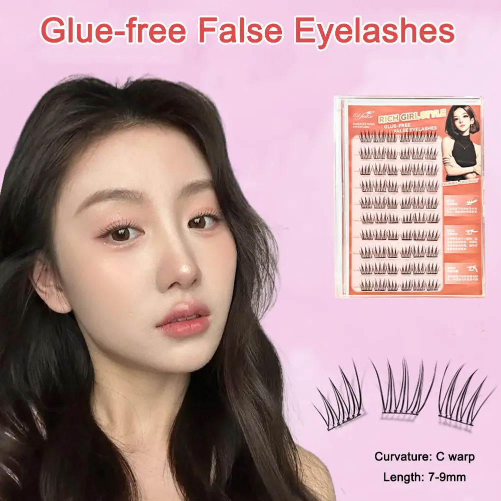 Faux-cils auto-adhésifs sans colle, Style Manga sectionné, doux, naturel coréen, DIY, Z3D0