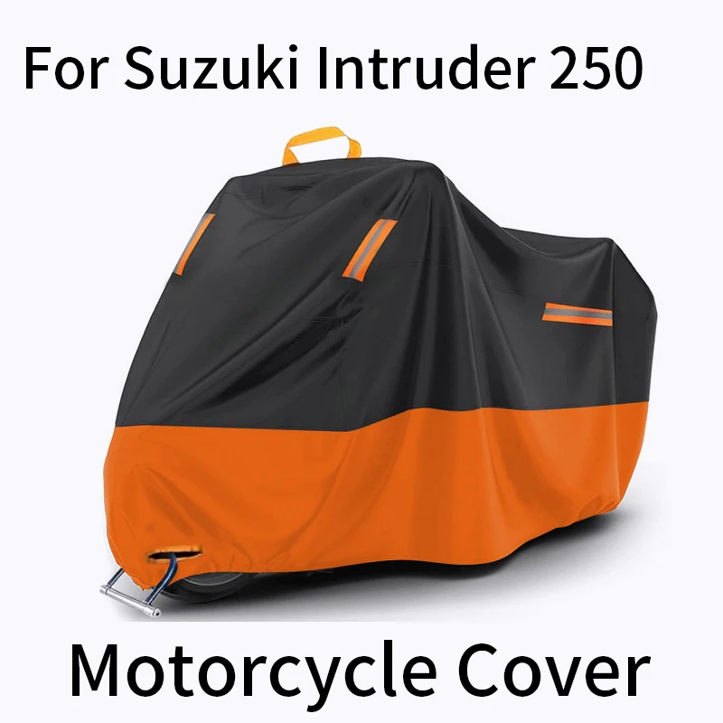 

For Suzuki Intruder 250 Motorcycle Waterproof Outdoor Cover All Weather Protection UV Rain Dust Resistant Heavy Duty Oxford