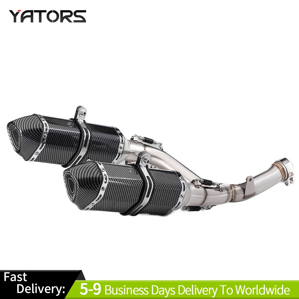 Exhaust System For Honda CRF450R CRF450RX 2015-2020 Exhaust Mid Link Pipe Slip On Muffler Tips Exhausts Pipes