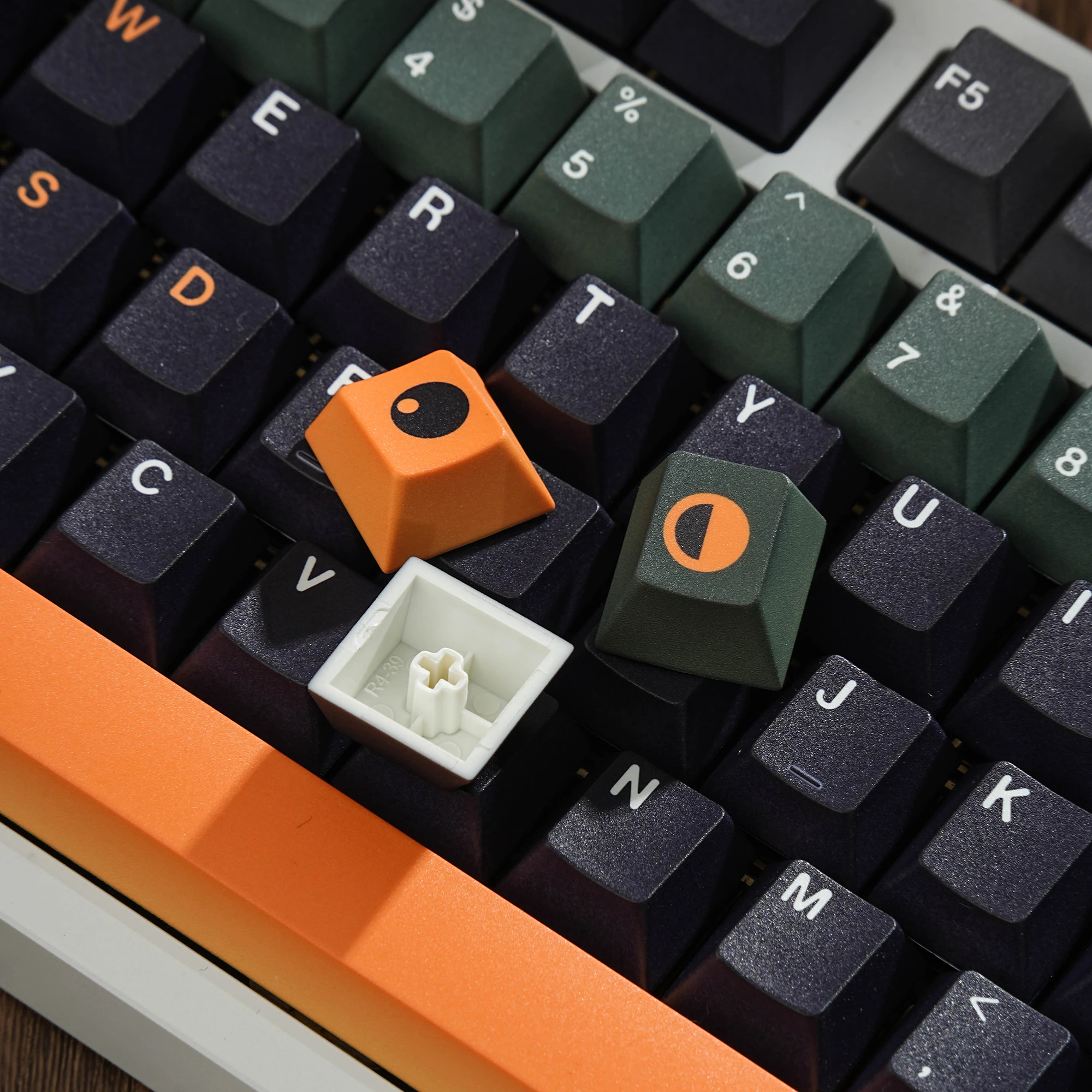 143 Klawisze PBT Cherry MX Keycap Set - Koreański Angielski Rosyjski Niemiecki Hiszpański Francuski ABNT2 Resonance do Klawiatury Mechanicznej Gamingowej — zdjęcie produktu 3