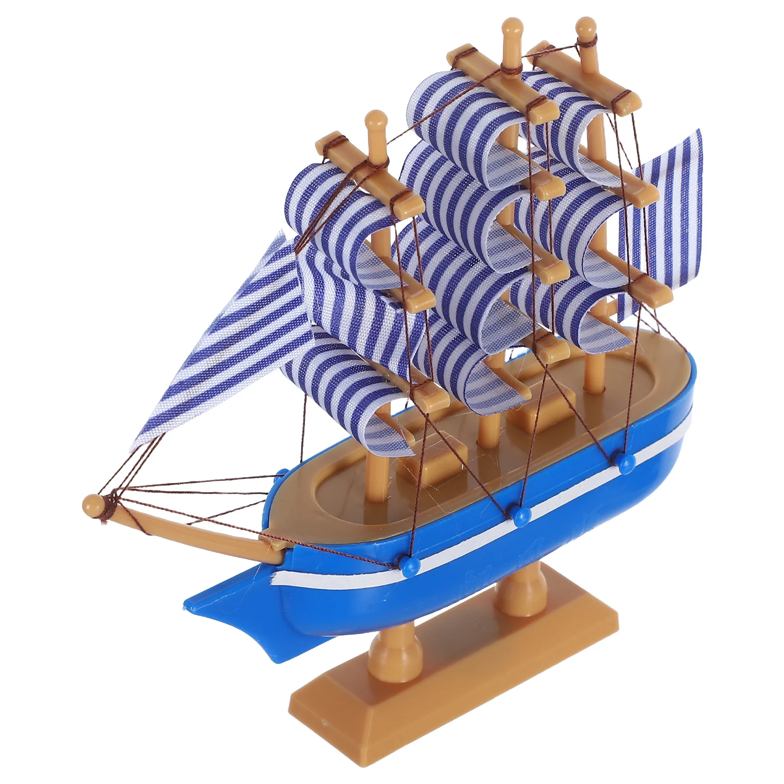 

Unique Sailboat Cake Topper Mediterranean Style Graduation Decor Safe Materials Ideal for Various Occasions Desktop Ornament