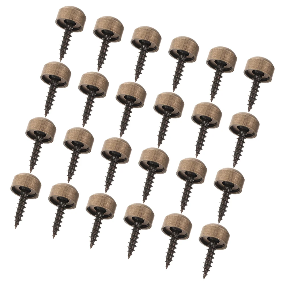 

24 Pcs Self-tapping Screw Cap Screws Decorative Press Pocket Hole Jig Car Screwdriver Caps Decorate