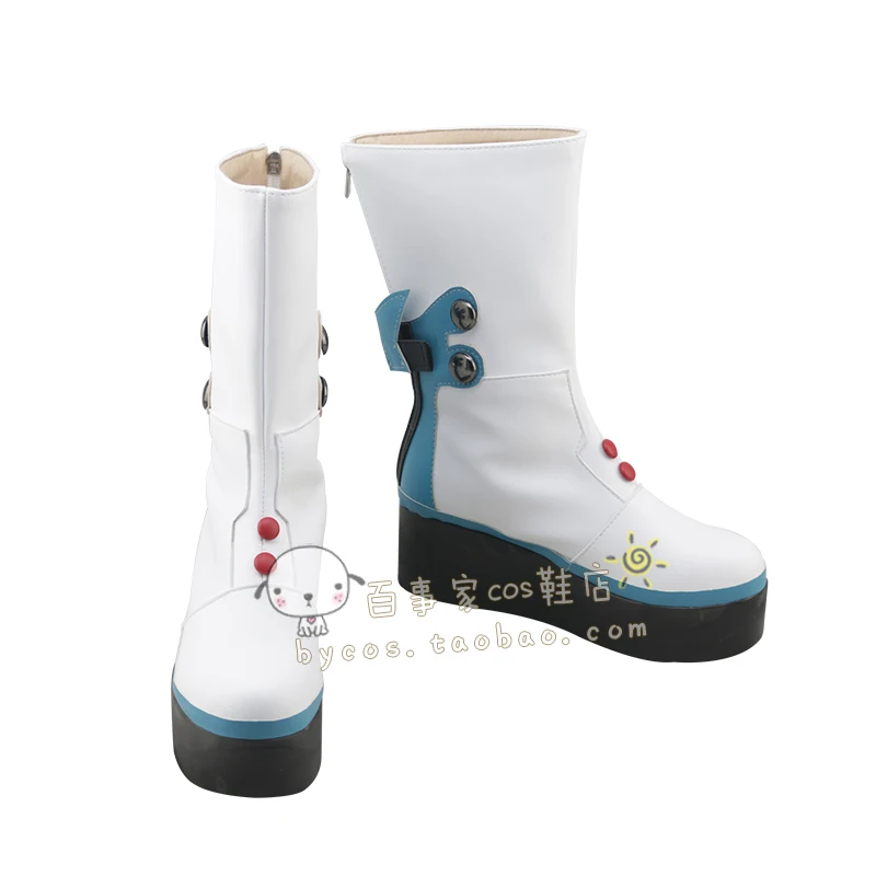 Hatsune Miku 2017 Magische Toekomstige Concert Cosplayschoenen Vrouwen Man Hatsune Miku Cos Anime Performance Witte Laarzen