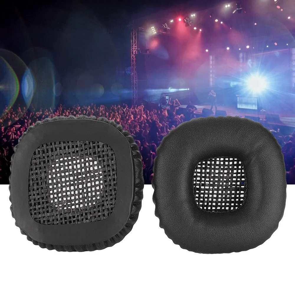 2Pcs Foam Earpads Replacement Memory Sponge Ear Pads Cushion for Marshall Major II Headphones Black